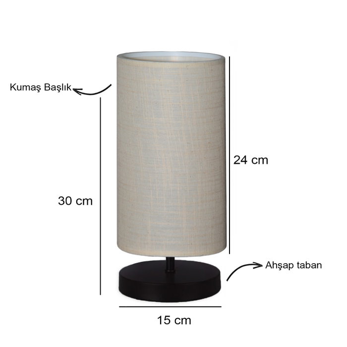 Opviq Lámpara de mesa AYD-2900 Crema